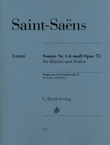 SAINT-SAENS C. Sonate N°1 OP 75 Violon SAINT-SAENS C. Sonate N°1 OP 75 Violon