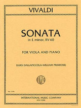 Vivaldi A. Sonate MI Mineur RV40 Alto Vivaldi A. Sonate MI Mineur RV40 Alto
