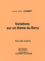 Joubert C.h. Variations Sur UN Theme DU Berry Alto