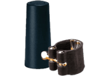 Ligature Saxophone Alto Vandoren Cuir Avec Couvre Bec Plastique