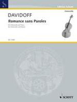 Davidoff K. Romance Sans Paroles For Cello Davidoff K. Romance Sans Paroles For Cello