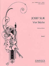 Suk J. 4 Stucke OP 17 Vol 1 Violon Suk J. 4 Stucke OP 17 Vol 1 Violon