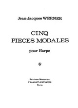 Werner J.j. Pieces Modales Harpe Werner J.j. Pieces Modales Harpe