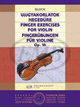 Bloch J. Finger Exercises OP 16 Violon