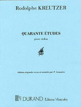 Kreutzer R. 40 Etudes Violon-1 Kreutzer R. 40 Etudes Violon-1