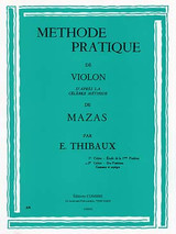 Thibaux E. Methode D'apres Mazas Vol 2 Violon Thibaux E. Methode D'apres Mazas Vol 2 Violon