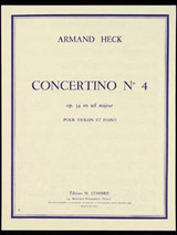 Heck A. Concertino N°4 Opus 34 Violon Heck A. Concertino N°4 Opus 34 Violon