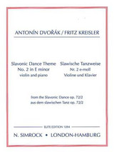 Dvorak A. Slavonic Dance OP 72/2 Theme Violon