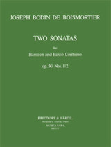 Bodin de Boismortier Two Sonatas OP 50 N°1/2 Basson
