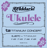 Jeu de Cordes Ukulele D'addario EJ87C Concert