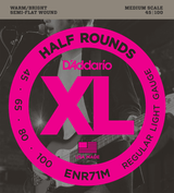 Jeu de Cordes Basse D'addario ENR71M File Rond 45/100 Medium Jeu de Cordes Basse D'addario ENR71M File Rond 45/100 Medium
