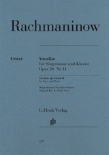 Rachmaninov S. Vocalise OP 34 N°14 Chant Piano Rachmaninov S. Vocalise OP 34 N°14 Chant Piano