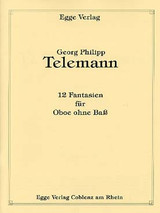 Telemann G.p. 12 Fantaisies Hautbois Solo Telemann G.p. 12 Fantaisies Hautbois Solo