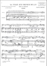 Debussy C. la Fille Aux Cheveux de Lin Violoncelle Debussy C. la Fille Aux Cheveux de Lin Violoncelle
