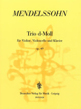 Mendelssohn F. Trio RE Mineur Mwv Q 29 OP 49