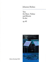 Brahms J. Trio Mib Majeur OP 40 Brahms J. Trio Mib Majeur OP 40
