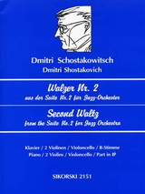 Chostakovitch D. Valse N°2 Suite Jazz N°2 5 Instruments