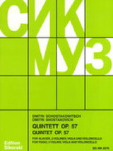 Chostakovitch D. Quintette OP 57 Cordes et Piano Chostakovitch D. Quintette OP 57 Cordes et Piano