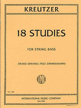 Kreutzer R. 18  Etudes Contrebasse Kreutzer R. 18  Etudes Contrebasse