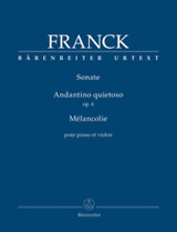 Franck C. Sonate / Andantino Quiesto OP 6 / Melancolie Violon Franck C. Sonate / Andantino Quiesto OP 6 / Melancolie Violon