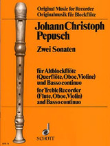 Pepusch J. Sonates Violon OU Flute Alto OU Flute OU Hautbois