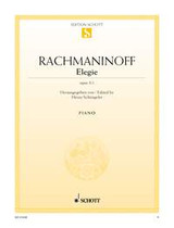 Rachmaninov S. Elegie OP 3/1 Piano Rachmaninov S. Elegie OP 3/1 Piano