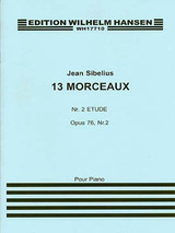 Sibelius J. Etude OP 76 N°2 Piano Sibelius J. Etude OP 76 N°2 Piano