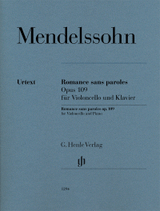 Mendelssohn F. Romance Sans Paroles OP 109 Violoncelle-1