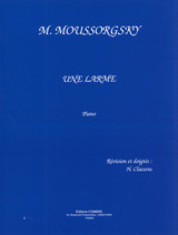Moussorgsky M. Une Larme Piano Moussorgsky M. Une Larme Piano