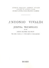Vivaldi A. Juditha Triumphans RV 644 Conducteur Vivaldi A. Juditha Triumphans RV 644 Conducteur