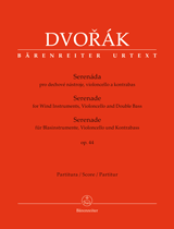 Dvorak A. Serenade OP 44 Orchestre A Vent, Violoncelle et Contrebasse Conducteur Dvorak A. Serenade OP 44 Orchestre A Vent, Violoncelle et Contrebasse Conducteur