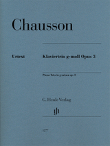 Chausson E. Trio OP 3 Violon, Violoncelle et Piano Chausson E. Trio OP 3 Violon, Violoncelle et Piano