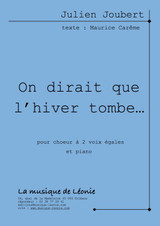 Joubert J. ON Dirait Que L'hiver Tombe... Choeur