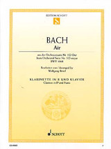 Bach J.s. Air de la Suite en RE Bwv 1068 Clarinette