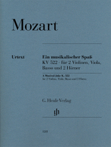 Mozart W.a. Plaisanterie Musicale 2 Violons, Alto, Basse et 2 Cors en FA Mozart W.a. Plaisanterie Musicale 2 Violons, Alto, Basse et 2 Cors en FA