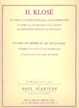 Klose H.e. Etudes de Genre et de Mecanisme Clarinette