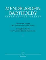 Mendelssohn F. Oeuvres Completes Vol 1 Pour Violoncelle