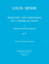 Spohr L. Fantaisie et Variation Sur UN Theme de Danzi  OP 81 Clarinette et Cordes