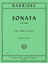 Barriere J. Sonate Sol Majeur 2 Violoncelles Barriere J. Sonate Sol Majeur 2 Violoncelles
