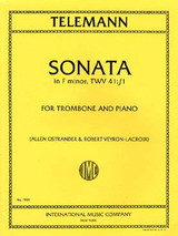 Telemann G.p. Sonate FA Majeur Trombone
