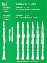 Lickl A.f.k. Seranata OP 58 Cor Anglais Lickl A.f.k. Seranata OP 58 Cor Anglais