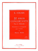 Cousin E. Solos Concertants Serie 1 Violon Cousin E. Solos Concertants Serie 1 Violon