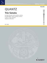 Quantz J.j. Trio Sonate DO Majeur Flute A Bec Alto , Violon OU Hautbois et B.c. Quantz J.j. Trio Sonate DO Majeur Flute A Bec Alto , Violon OU Hautbois et B.c.