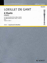 Loeillet de Gant J.b. 6 Duos Vol 2 Flutes A Bec Alto OU 2 Violons OU 2 Hautbois OU 2 Flutes Loeillet de Gant J.b. 6 Duos Vol 2 Flutes A Bec Alto OU 2 Violons OU 2 Hautbois OU 2 Flutes