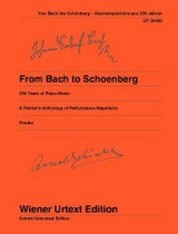 From Bach TO Schoenberg Piano From Bach TO Schoenberg Piano
