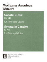 Mozart W.a. Sonate en DO Majeur Flute et Guitare Mozart W.a. Sonate en DO Majeur Flute et Guitare