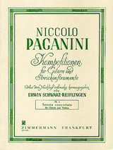 Paganini N. Sonate Concertante N°2 Guitare et Violon OU Alto