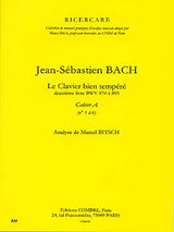 Bitsch M. Analyse DU Clavecin Bien Tempere de J.s. Bach Vol A Bitsch M. Analyse DU Clavecin Bien Tempere de J.s. Bach Vol A