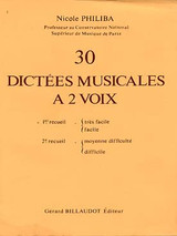 Philiba N. 30 Dictees Musicales A 2 Voix Vol 1