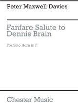 Maxwell Davies P. Fanfare Salute TO Dennis Brain Cor